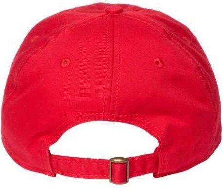 Cap America i1002 Relaxed Golf Dad Hat - Red - HIT a Double - 2