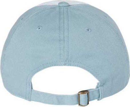Cap America i1002 Relaxed Golf Dad Hat - White/ Smoke Blue - HIT a Double - 2