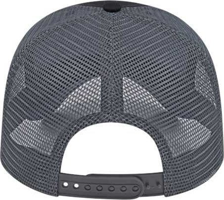 Cap America x800 X-tra Value Polyester Trucker Cap - Black/ Charcoal - HIT a Double - 2