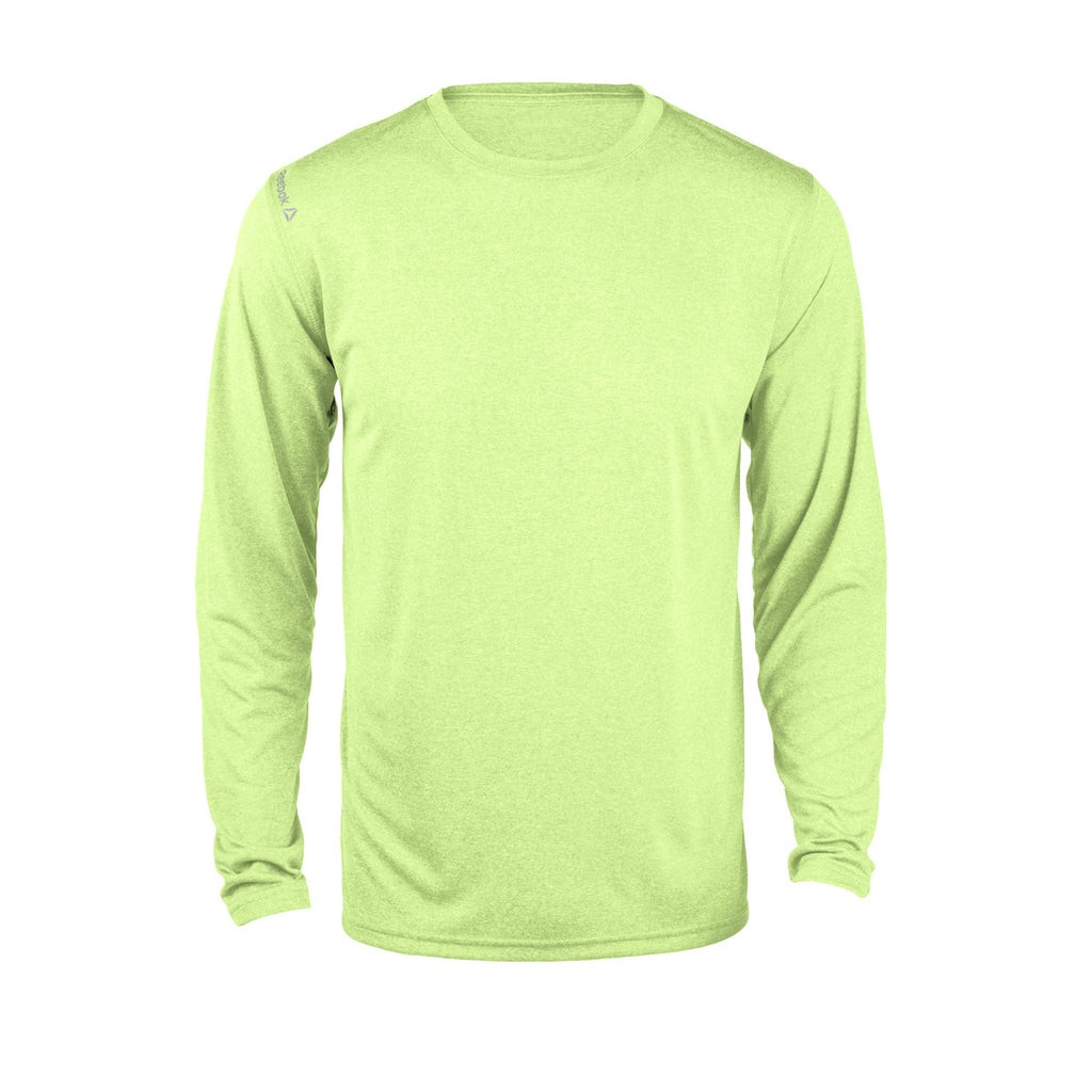 Reebok 7126 Marathon Long Sleeve Tee - Heather Lime