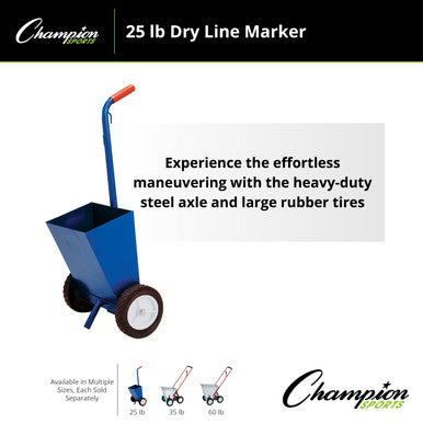 Champion Sports DLM25 25 Lb Painted Steel Dry Line Marker - Ea