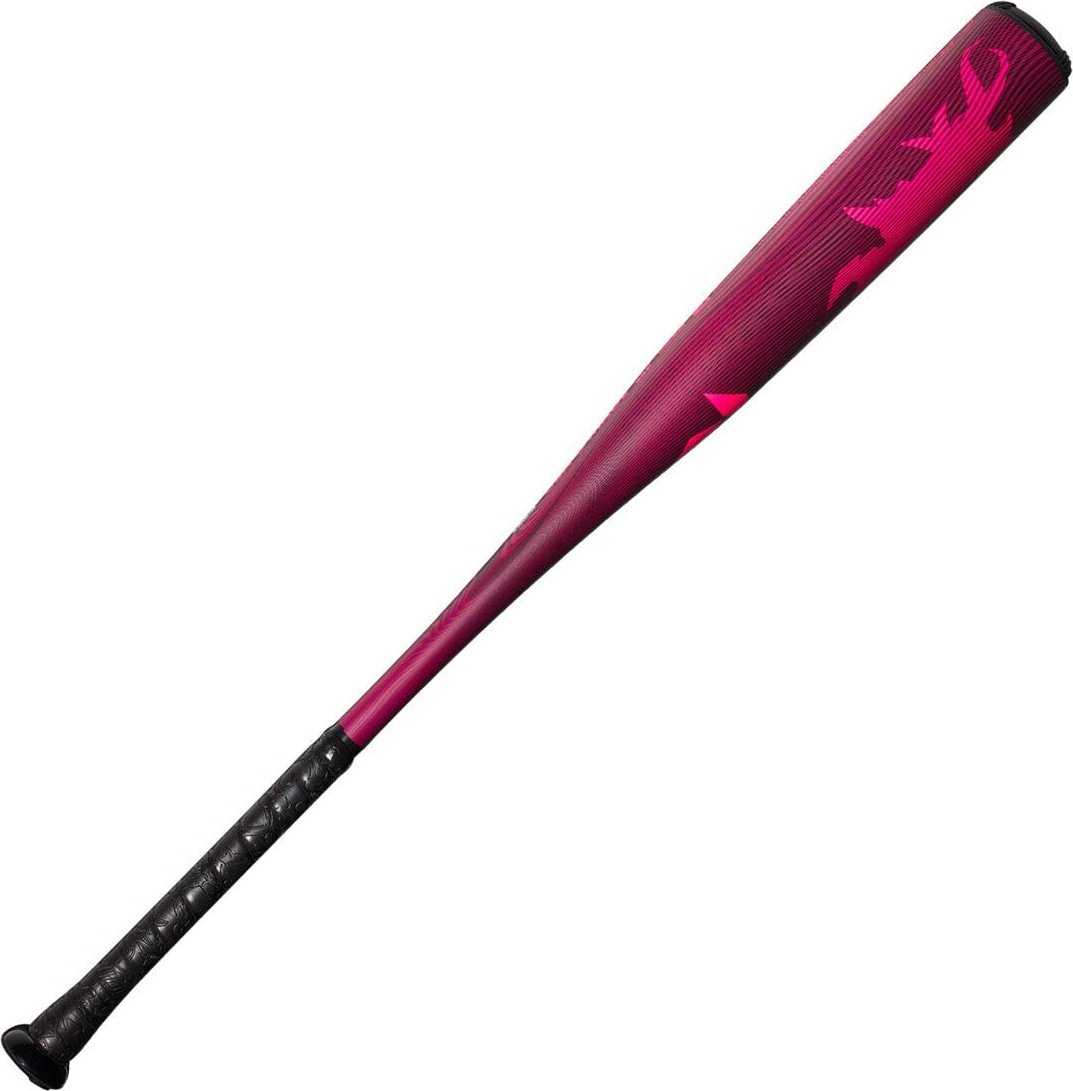 DeMarini 2024 Voodoo One Limited Edition -3 BBCOR Bat WBD2557010 - Black Neon Pink - HIT a Double - 3