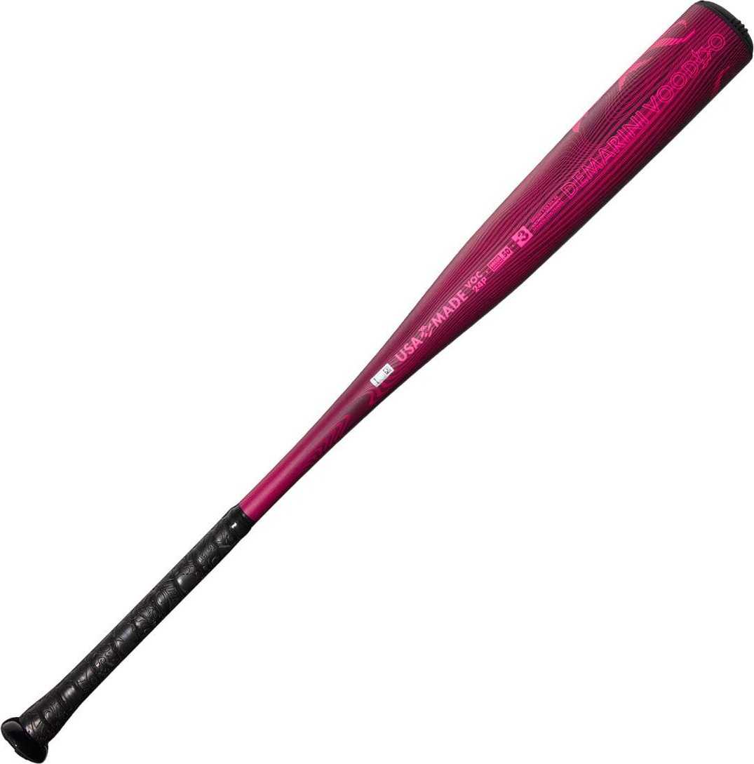 DeMarini 2024 Voodoo One Limited Edition -3 BBCOR Bat WBD2557010 - Black Neon Pink - HIT a Double - 4