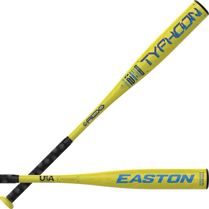 Easton 2026 Typhoon (-12) USA Approved Bat EUS6TY12 - Black Yellow
