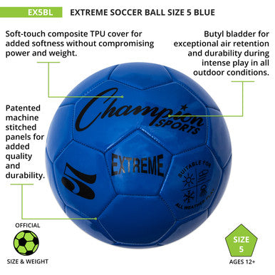Champion Sports EX5 Extreme Soccer Ball Size 5 - Ea