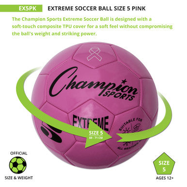 Champion Sports EX5 Extreme Soccer Ball Size 5 - Ea
