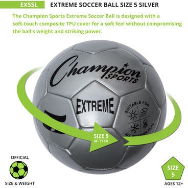 Champion Sports EX5 Extreme Soccer Ball Size 5 - Ea