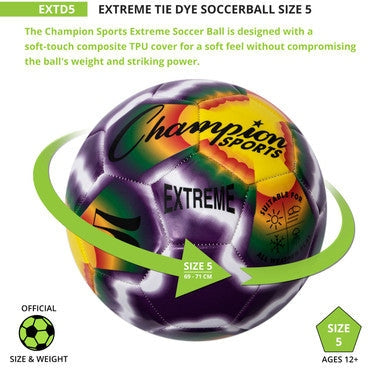 Champion Sports EX5 Extreme Soccer Ball Size 5 - Ea