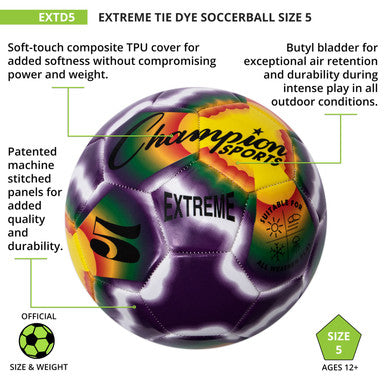 Champion Sports EX5 Extreme Soccer Ball Size 5 - Ea
