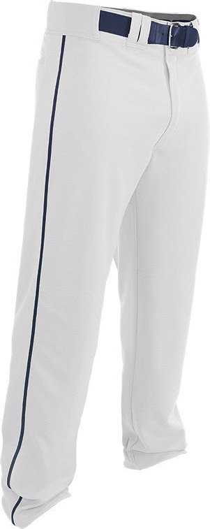 Easton Adult Rival 2 Piped Baseball Pants - White Navy - HIT a Double
