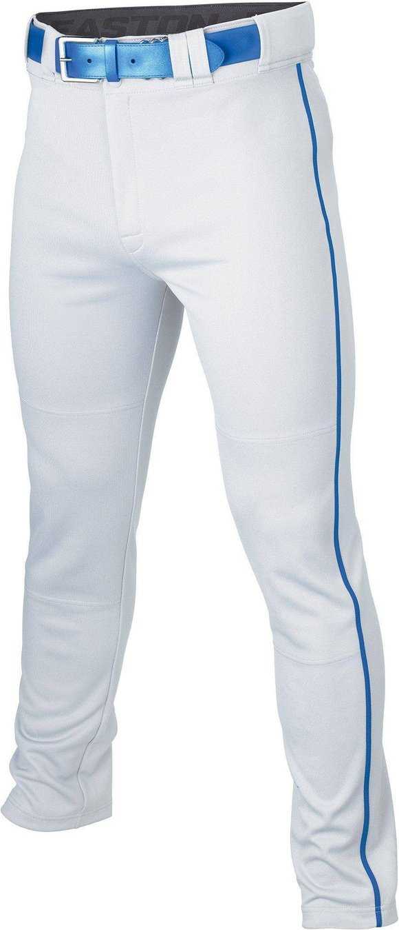 Easton Adult Rival+ Piped Baseball Pants - White Royal - HIT A Double