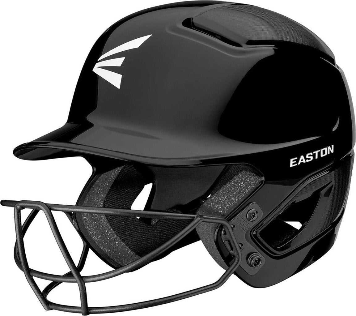 Easton Alpha 3.0 Solid Helmet with Softball Facemask ALPBSB3 - Black - HIT a Double - 1