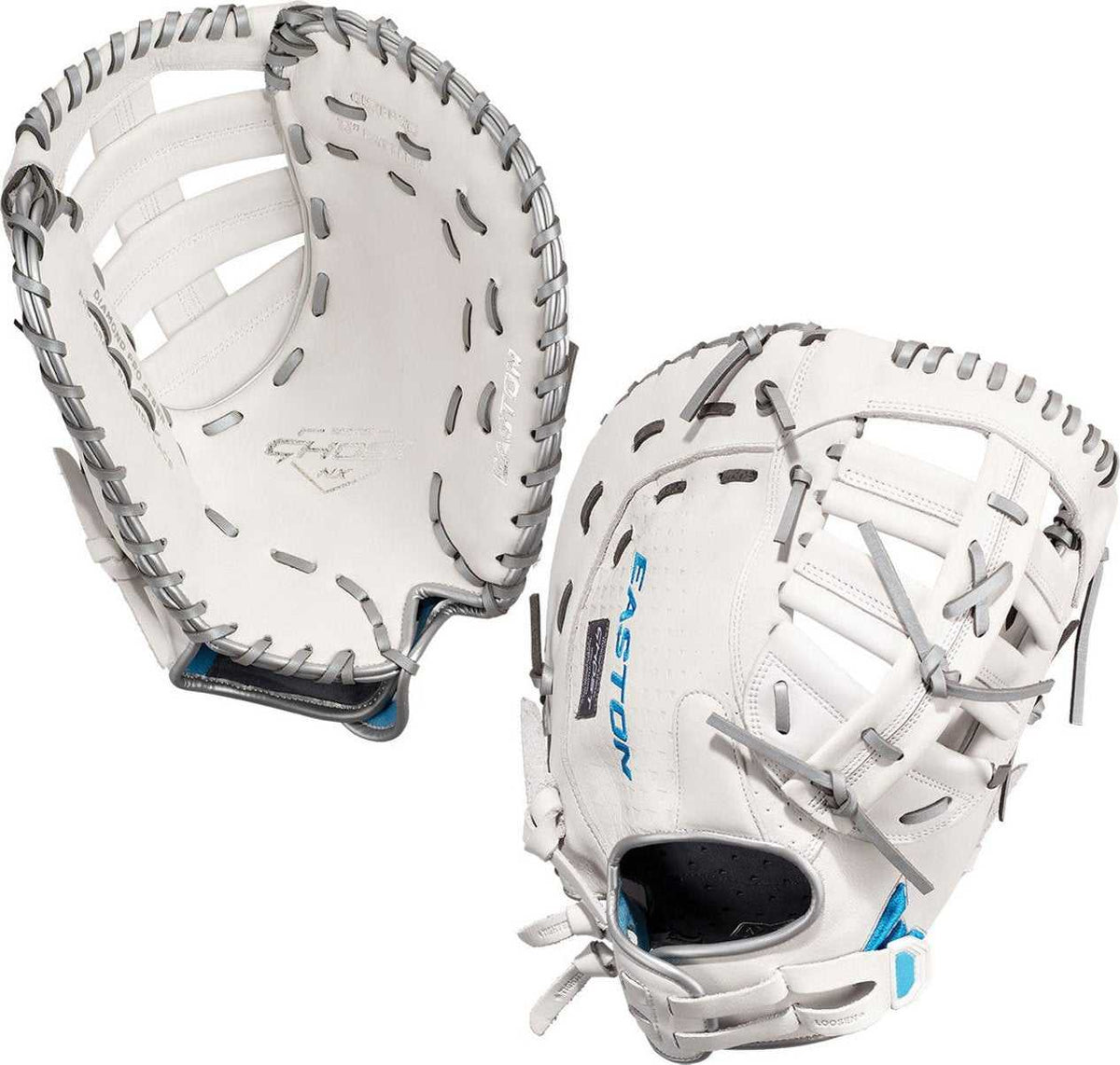 Easton Ghost NX 13.00&quot; Fastpitch 1st Base Mitt - White - HIT a Double - 3