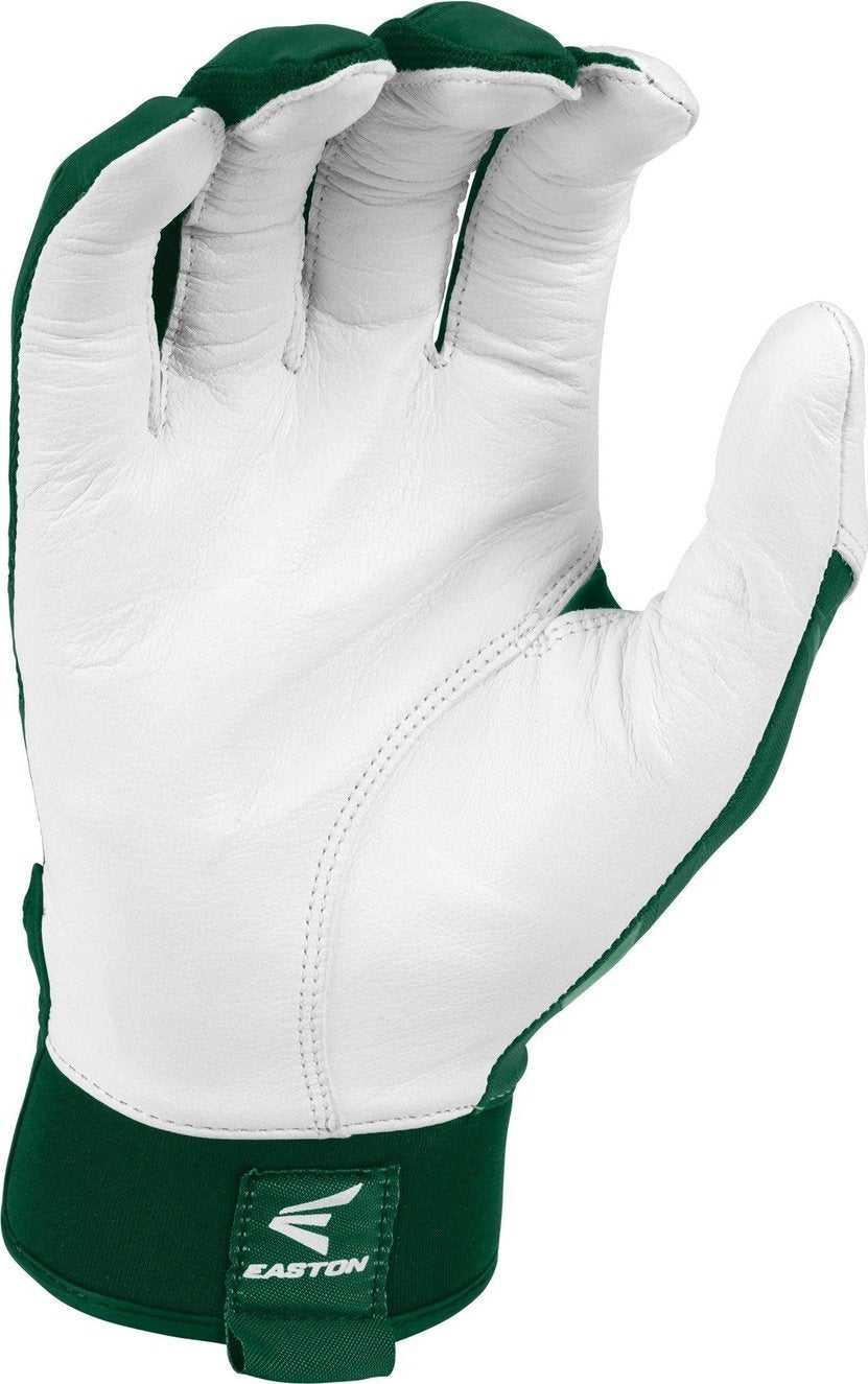 Easton Walk-Off Adult Batting Gloves - White Green