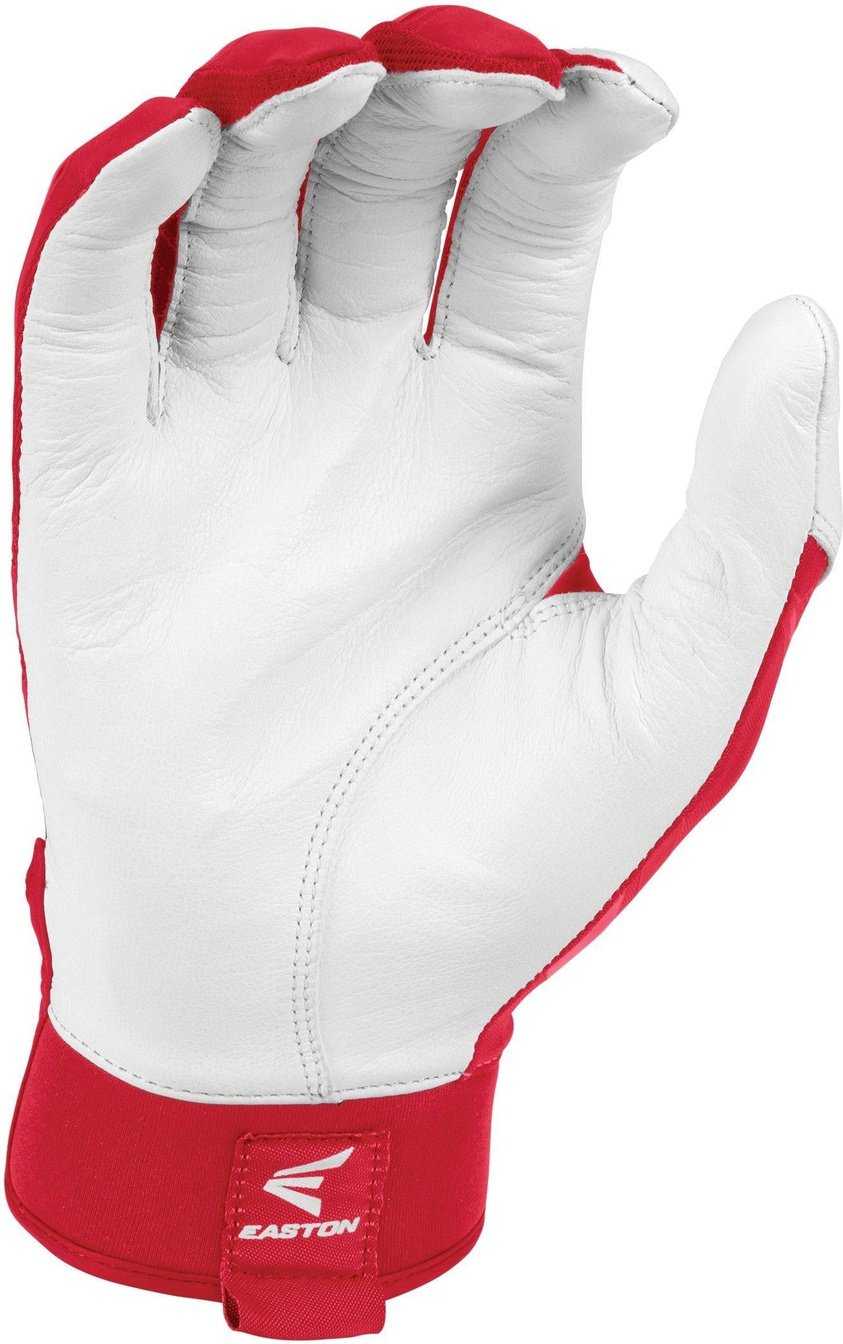Easton Walk-Off Adult Batting Gloves - White Red - HIT a Double