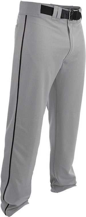 Easton Youth Rival 2 Piped Baseball Pants - Gray Black - HIT a Double