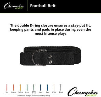 Champion Sports FFB3 Football Belt - Ea
