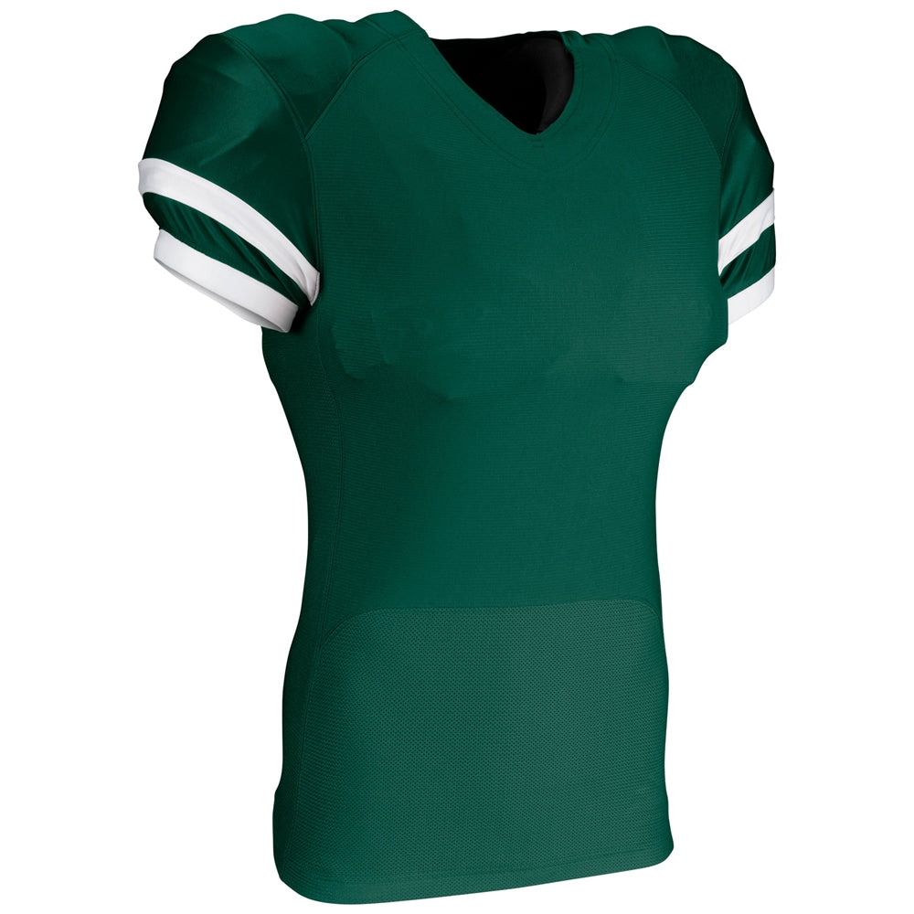 Champro FJ33 End Zone Football Jersey - Forest Green White