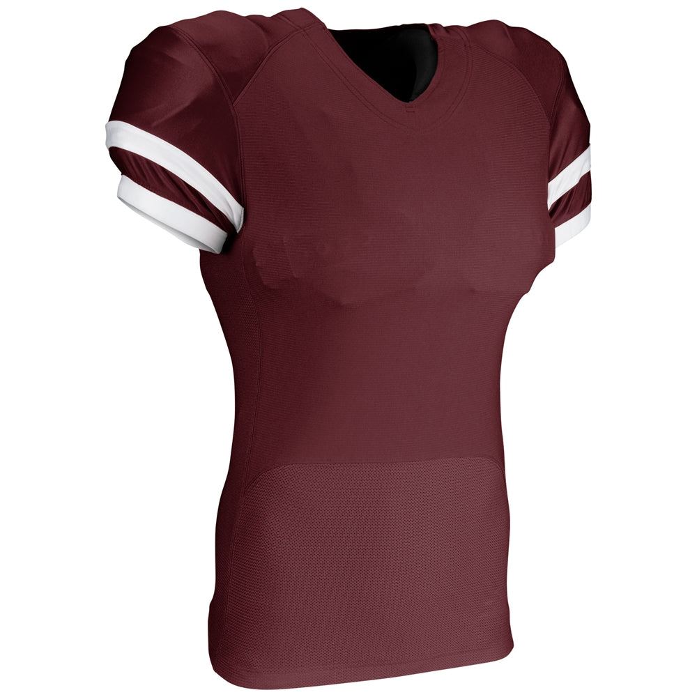 Champro FJ33 End Zone Football Jersey - Maroon White