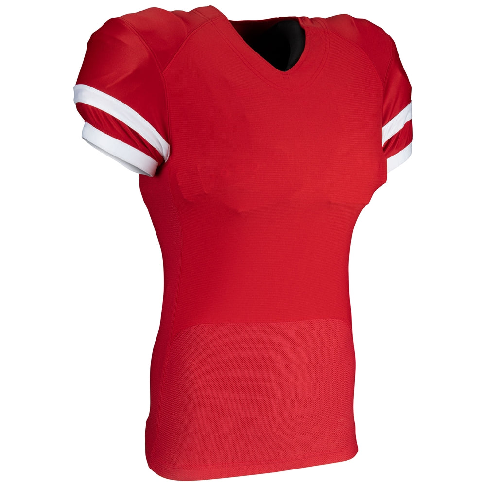 Champro FJ33 End Zone Football Jersey - Scarlet White