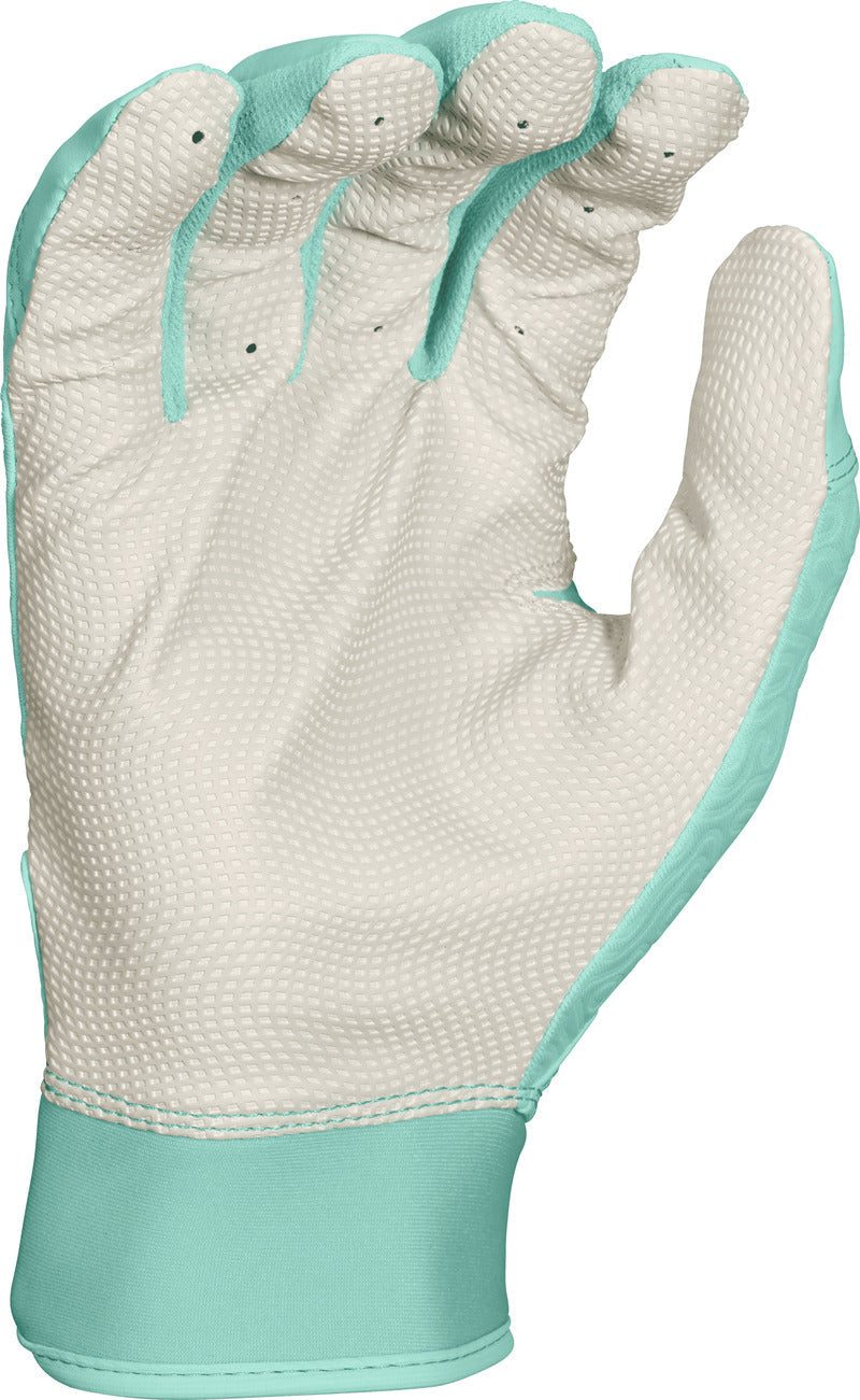 Easton Fundamental 2.0 Fastpitch Batting Gloves - Mint White - HIT a Double - 3