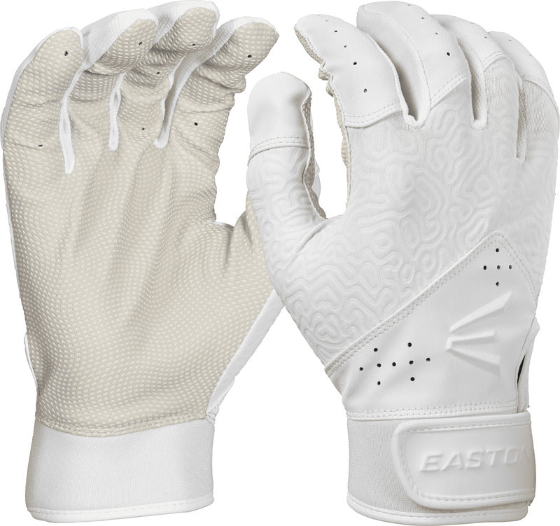 Easton Fundamental 2.0 Fastpitch Batting Gloves - White - HIT a Double - 1