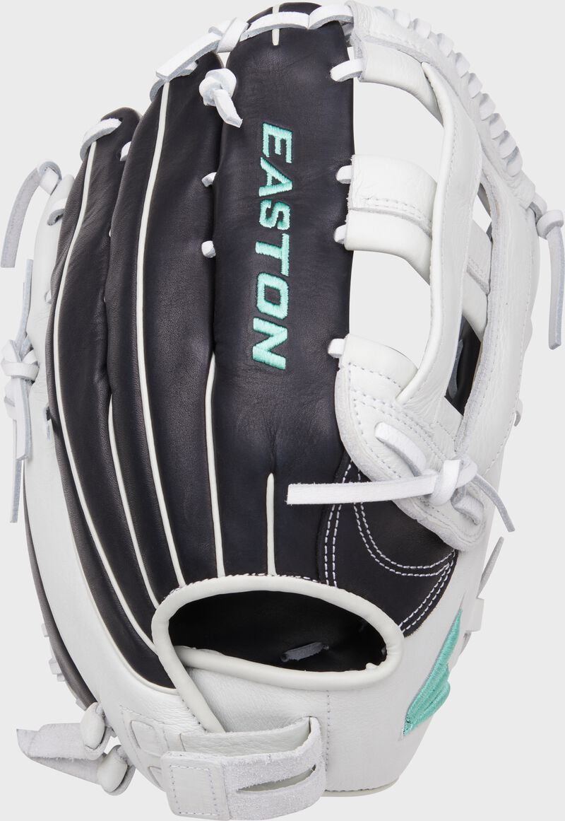 Black/White Easton Fundamental 13 in Softball  Glove, Outfield  grouped