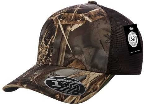 Flexfit 110m 110 Mesh-back Cap - Realtree Max7 Brown - one Size Fits Most