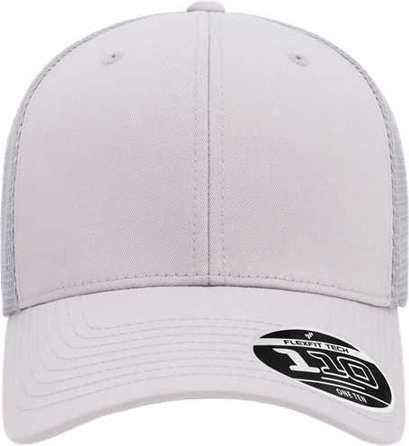 Flexfit 110m 110 Mesh-back Cap - Silver - Gray / one Size Fits Most