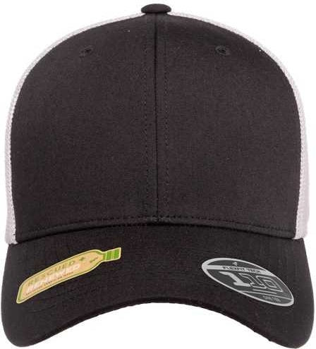 Flexfit 110r 110 Recycled Mesh Cap - Black White - one Size Fits Most