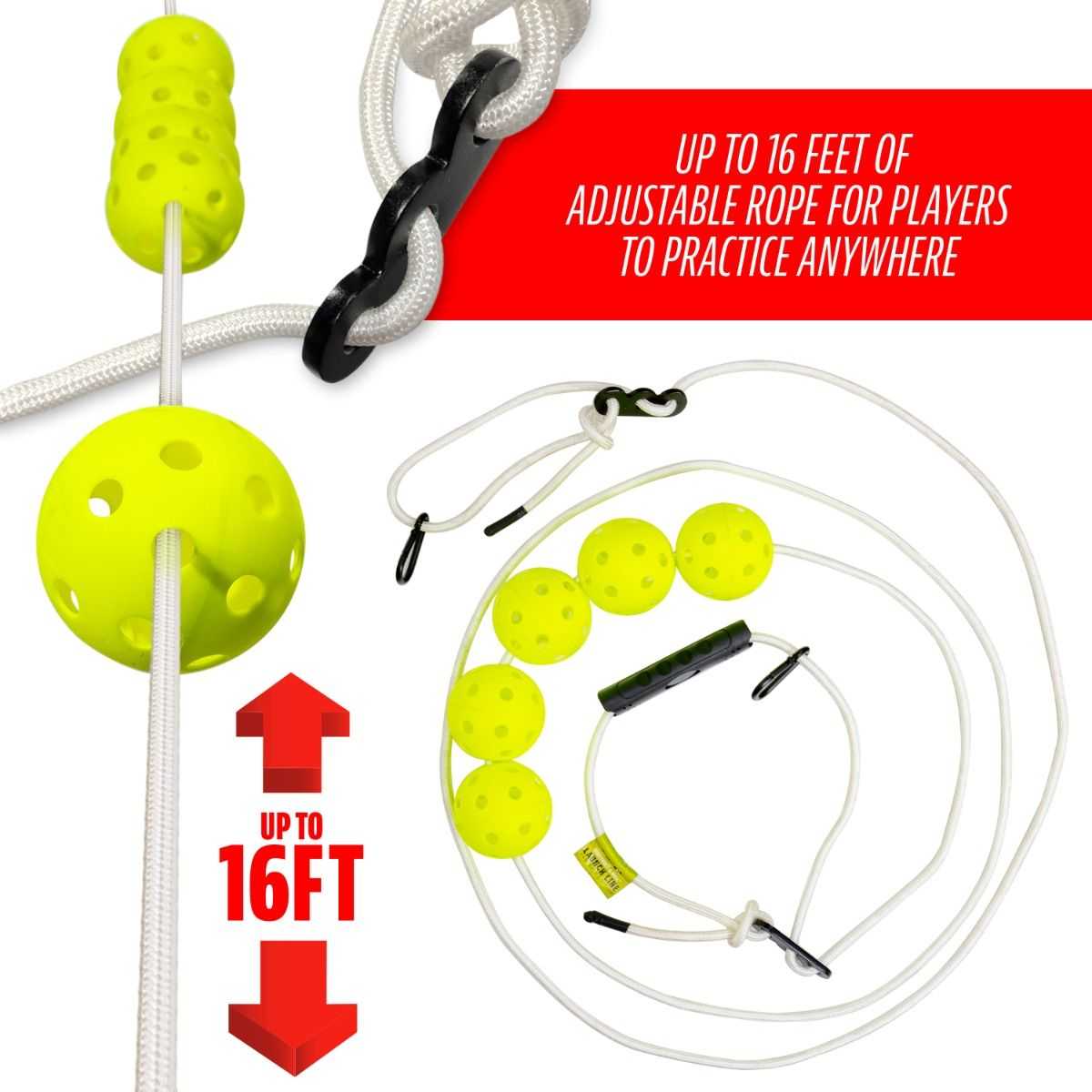 Franklin MLB Indestruct-A-Ball Launch Line - Yellow - HIT a Double - 2