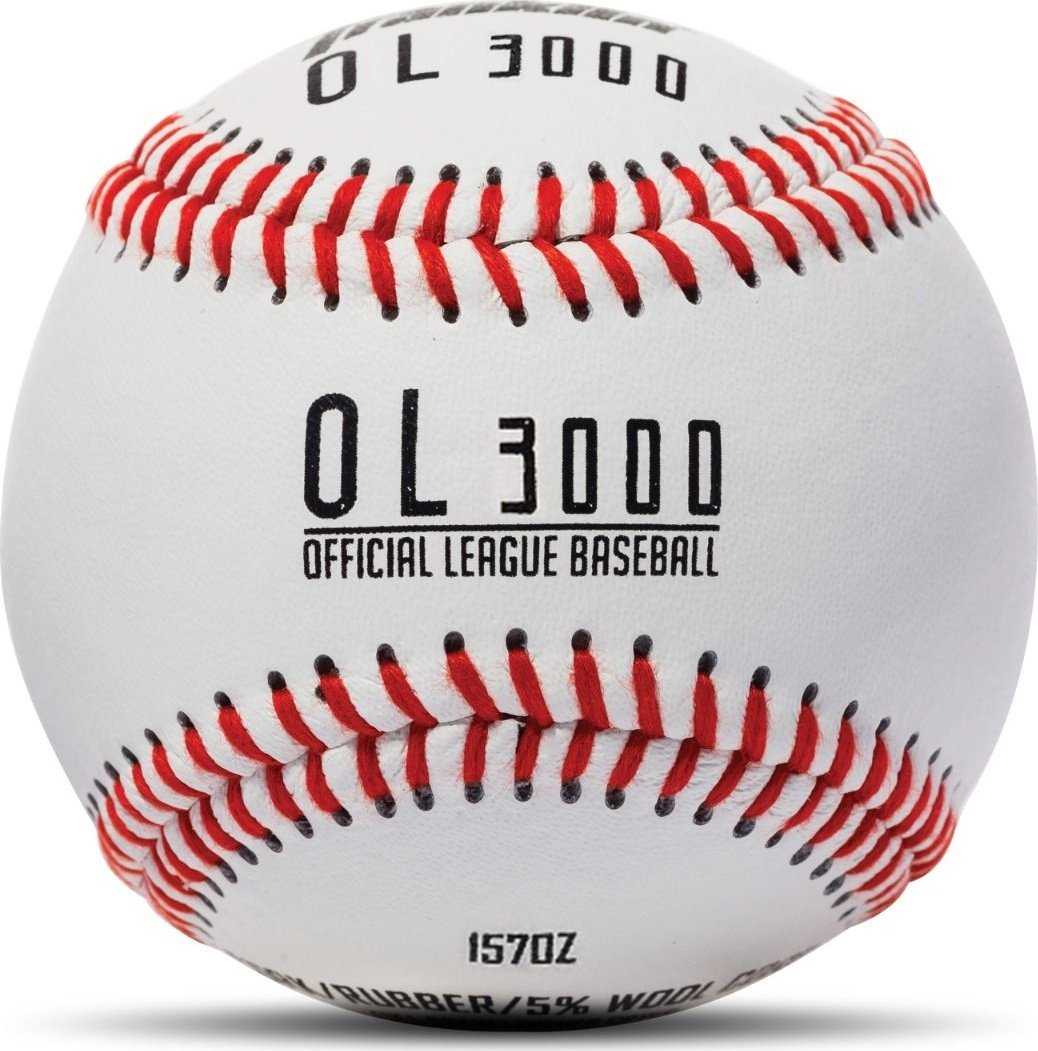 Franklin OL3000 Tournament Baseballs 12 balls - White - HIT a Double - 2