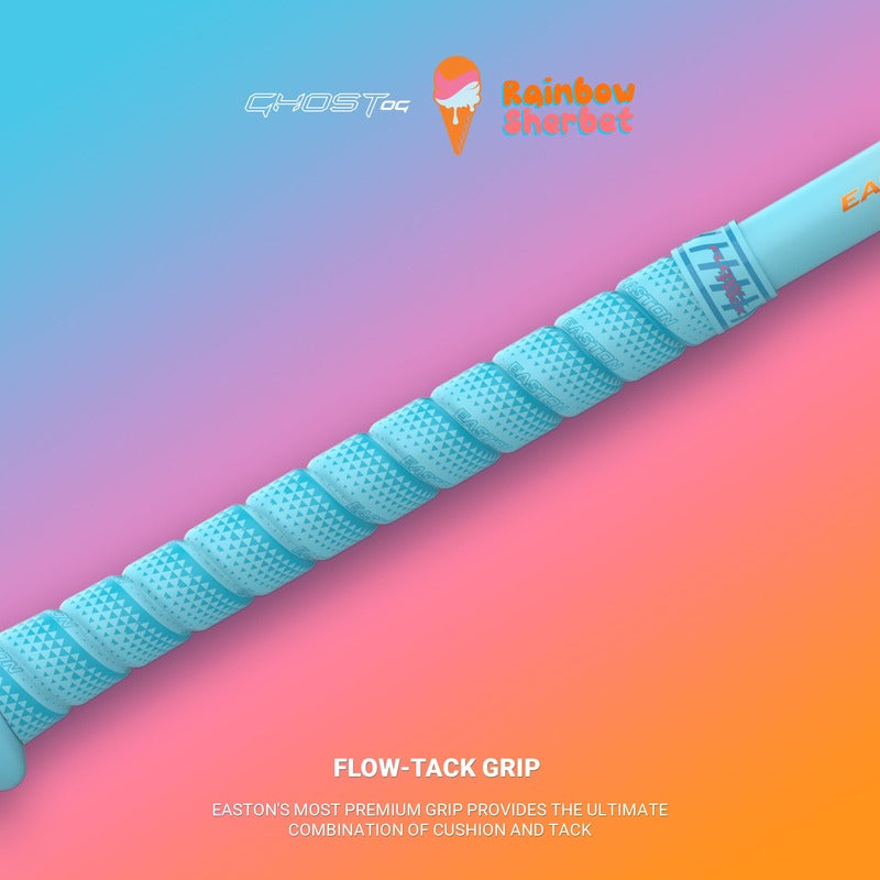 Easton 2025 Ghost OG Rainbow Sherbet (-10) Fastpitch Bat EFP5GHRS10 - Blue Pink Orange - HIT a Double - 12