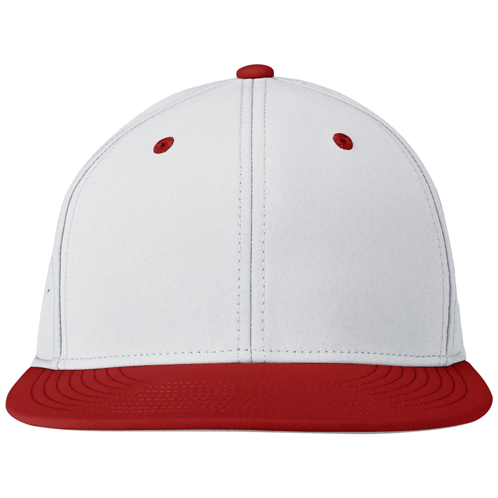 Champro Hc10 Ultima Snapback Cap - White Scarlet
