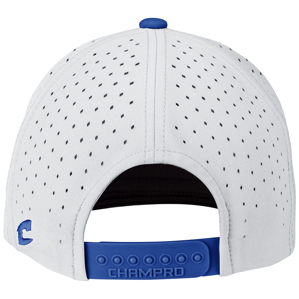 Champro HC10 Ultima Snapback Cap - White White Royal - view 4