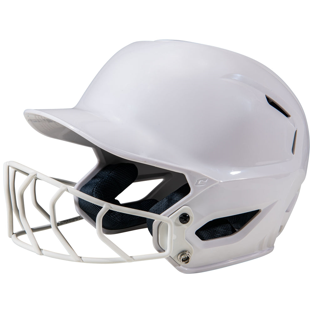 Champro Hxes Hxe Fastpitch Uncoated Batting Helmet - White - HIT a Double - 1