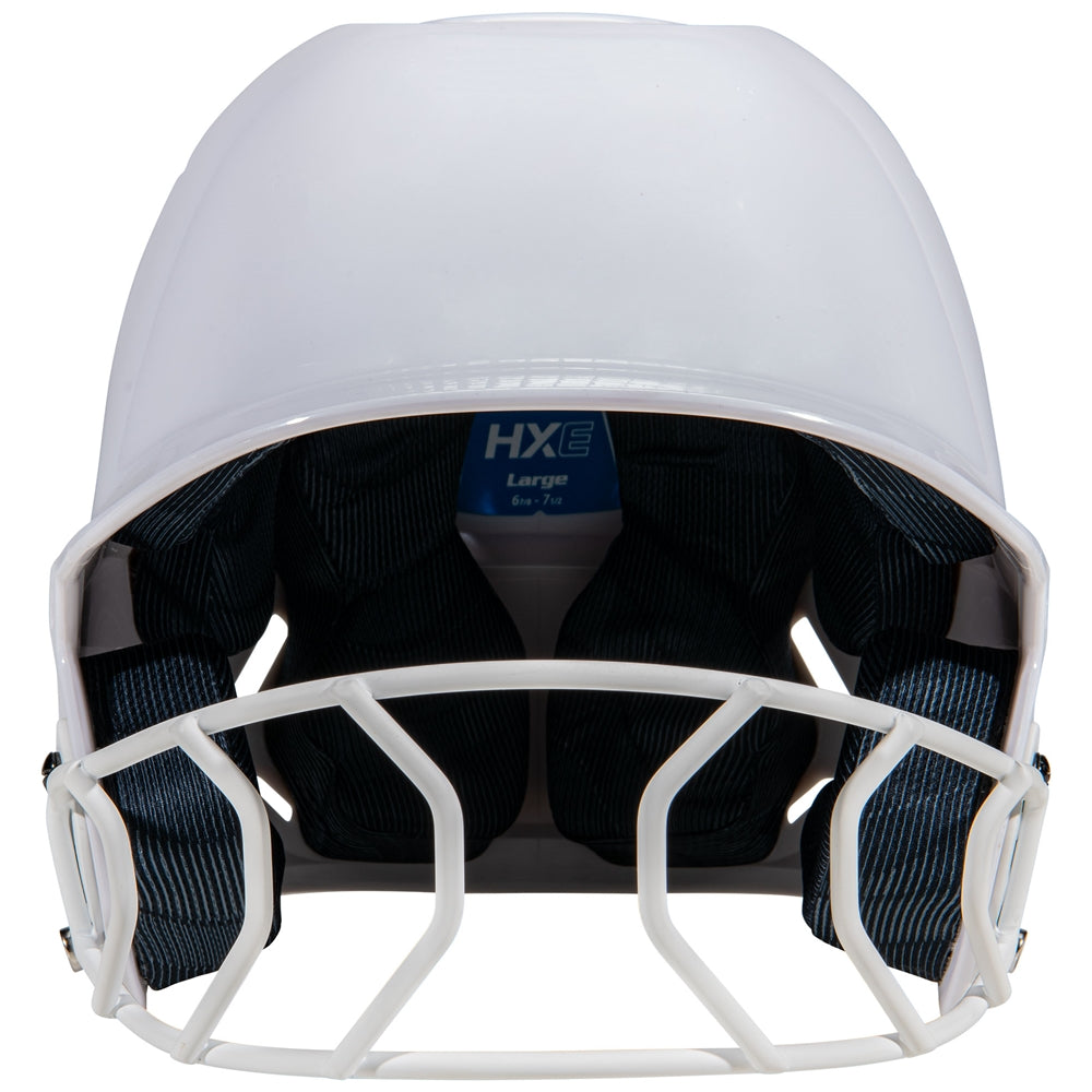 Champro Hxes Hxe Fastpitch Uncoated Batting Helmet - White - HIT a Double - 2