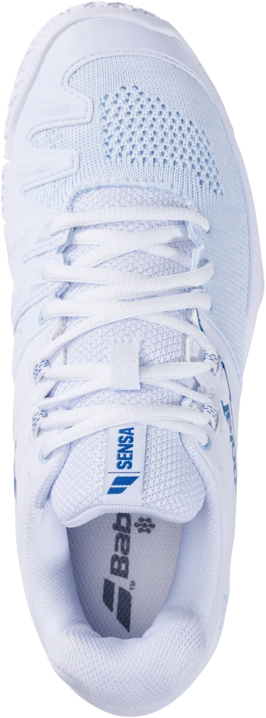 Babolat Sensa White/ Cool Blue Women Padel Shoes