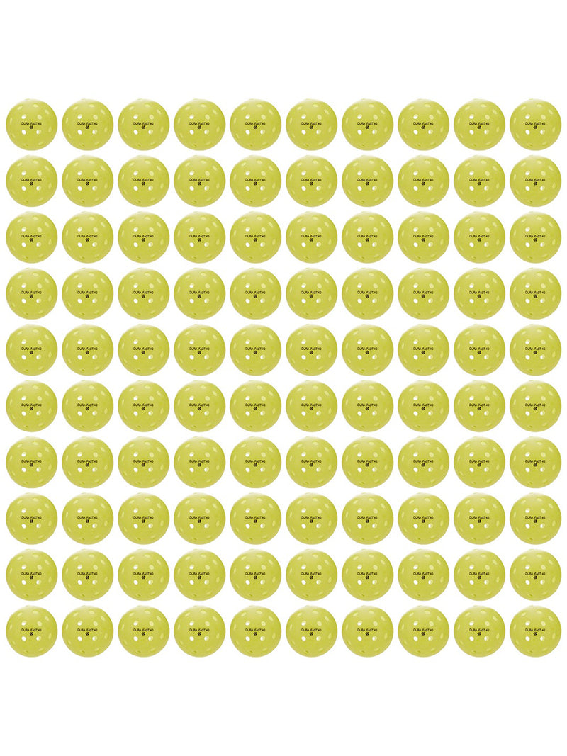 DuraFast 40 Outdoor Pickleballs (100x) (Yellow) - Image 1