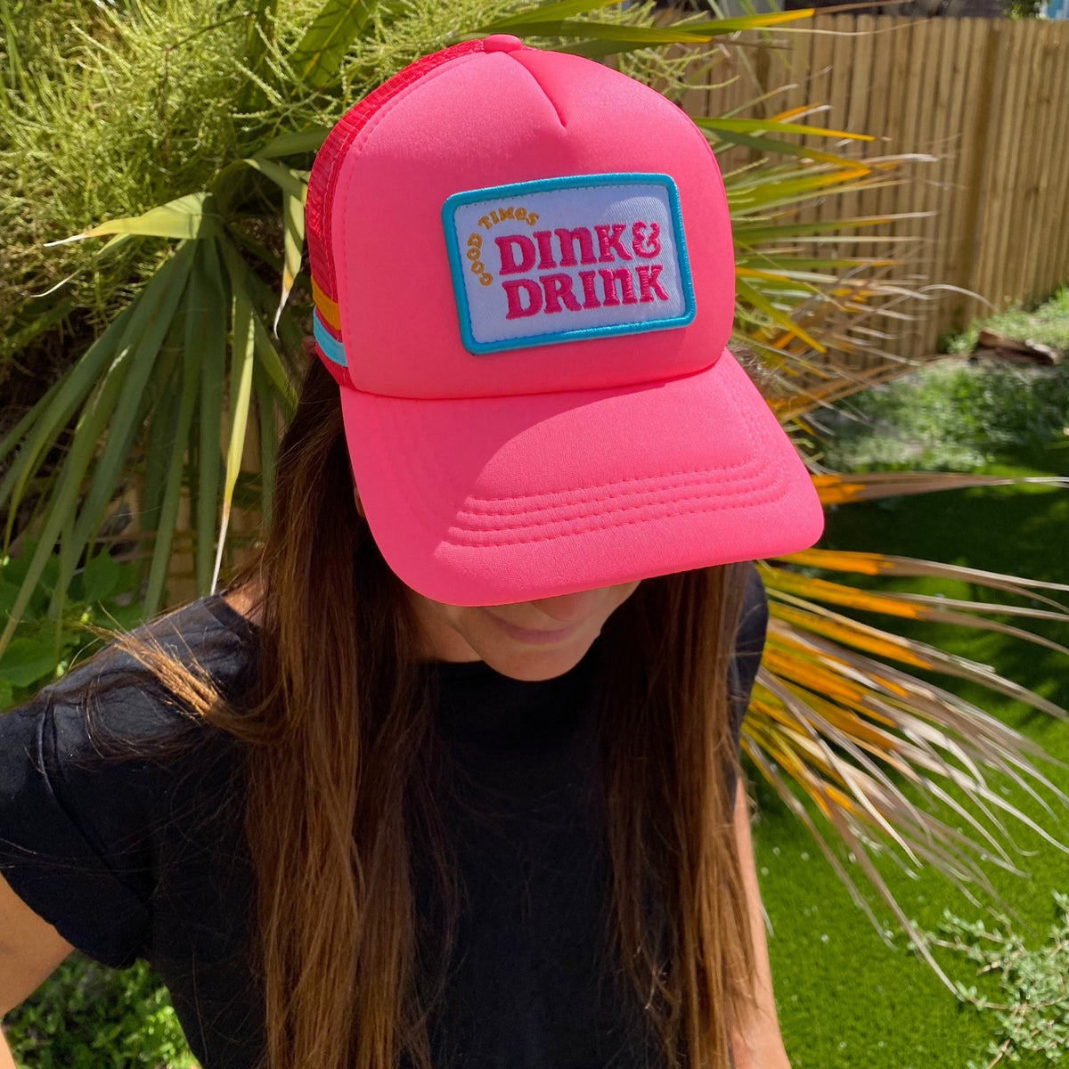 Dink & Drink Pink Foam Snapback Cap