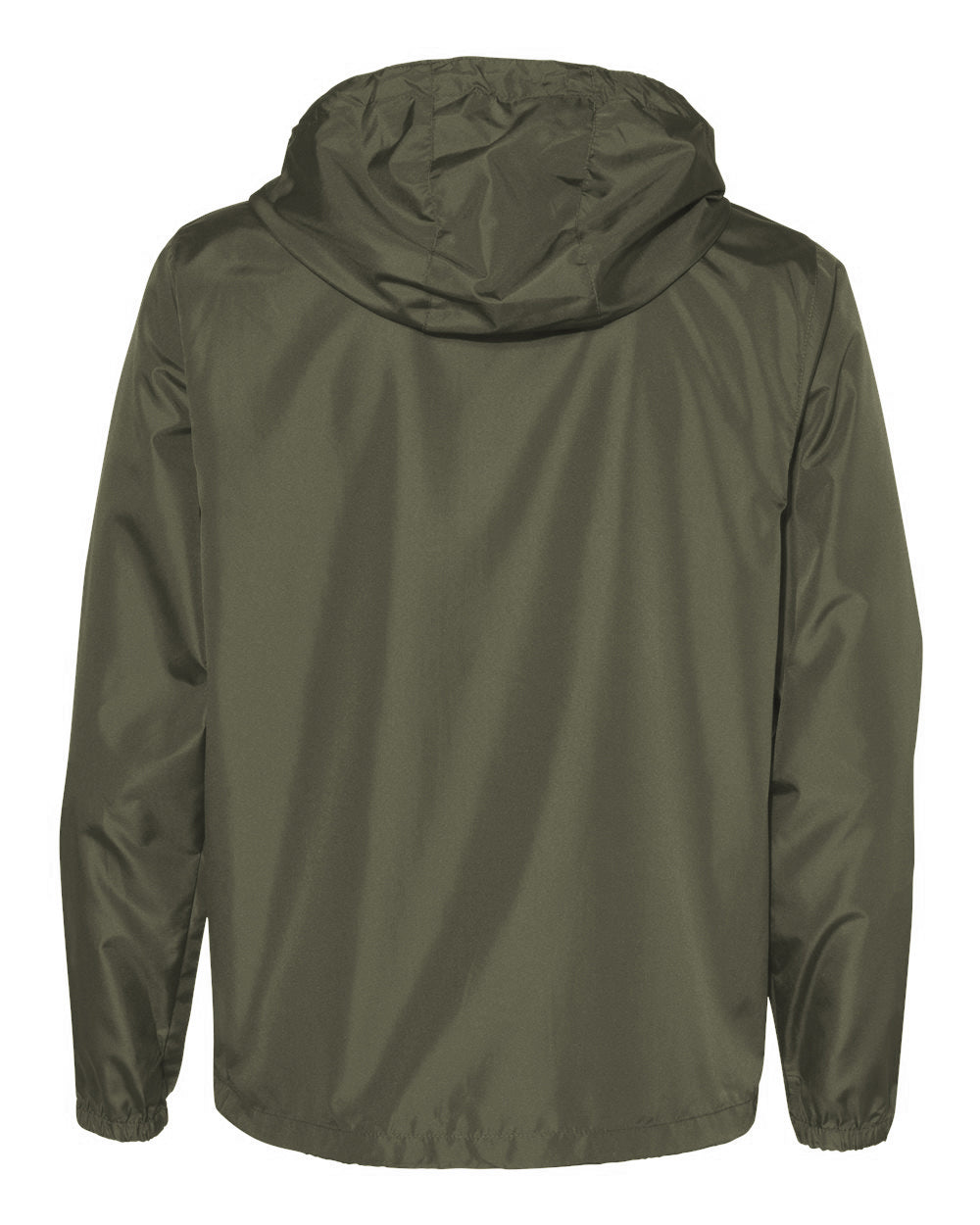 Independent Trading Co. EXP54LWZ Lightweight Windbreaker Full-Zip Jacket - Army