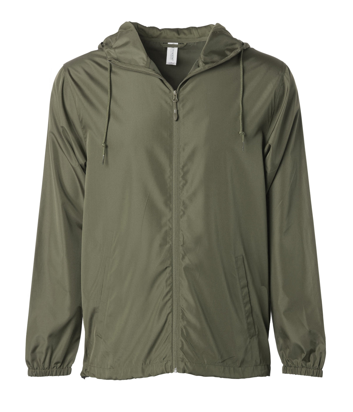 Independent Trading Co. EXP54LWZ Lightweight Windbreaker Full-Zip Jacket - Army
