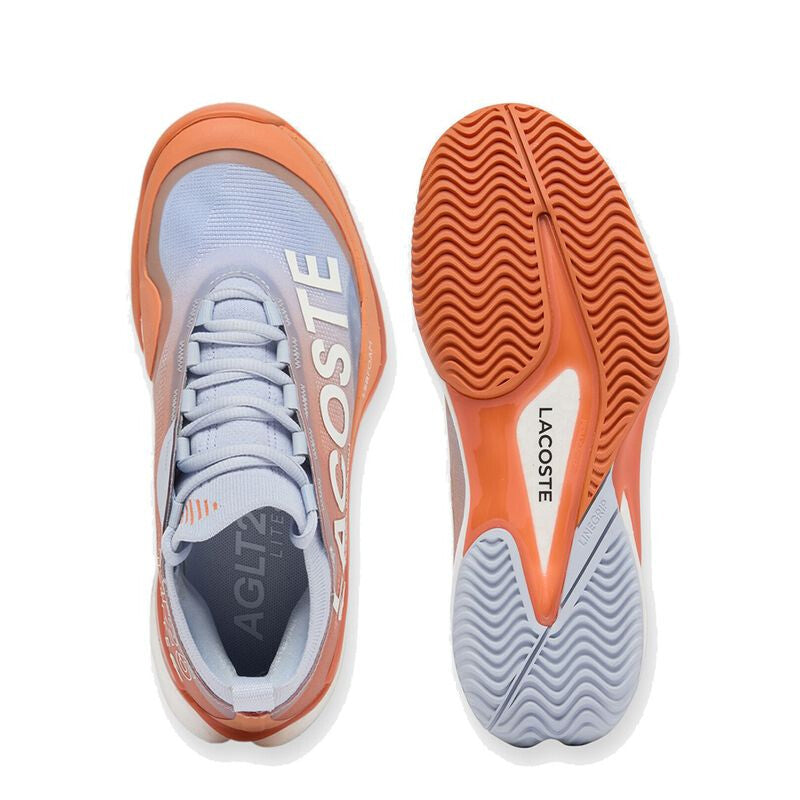 Lacoste AG-LT25 Lite Clay (W) (Light Blue/Orange) - Image 3