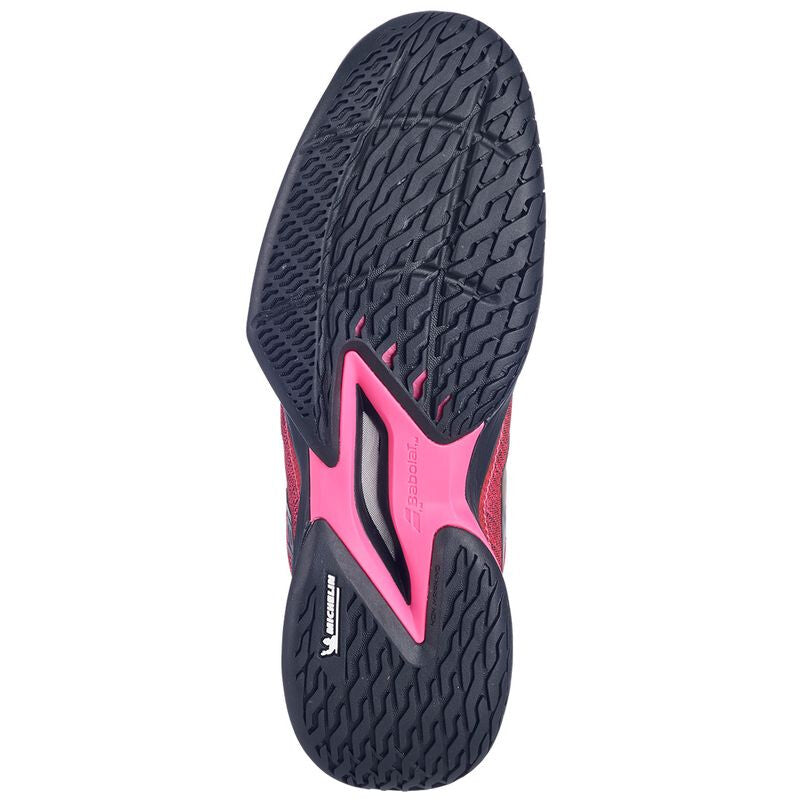 Babolat Jet Mach Mens Pickleball Shoe (Fluo Pink/Black) - Image 6