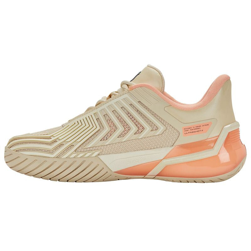 K-Swiss Ultrashot 4 (W) (Whitecap Grey/Peach) - Image 3