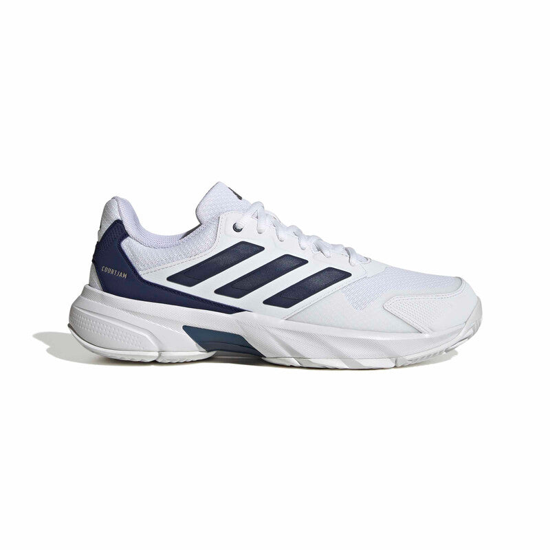 adidas CourtJam Control 3 (M) (White/Dark Blue) - Image 2
