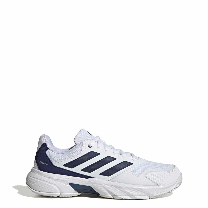 adidas CourtJam Control 3 (M) (White/Dark Blue) - Image 3