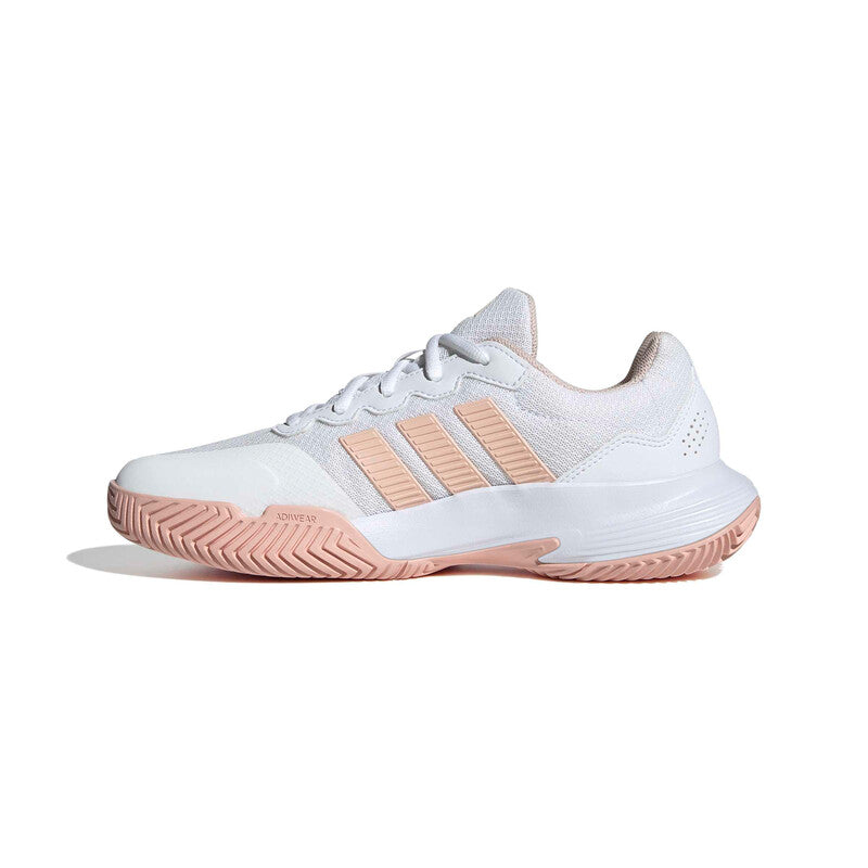 adidas GameCourt 2 (W) (White/Blush Pink) - Image 6