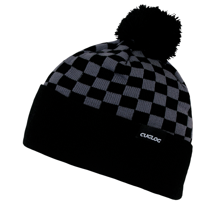 Decky K019 Changbai, Checker Beanie - Grey Black
