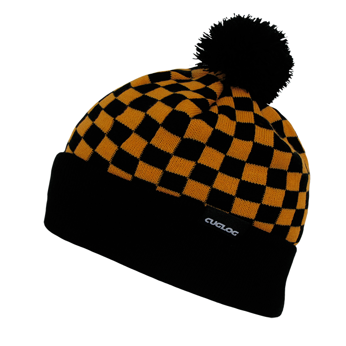 Decky K019 Changbai, Checker Beanie - Yellow Black